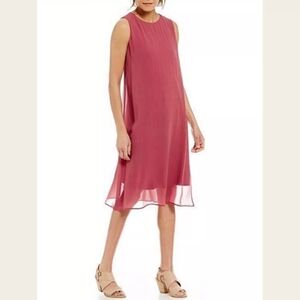 Eileen Fisher Sleeveless Midi Dress in Rose